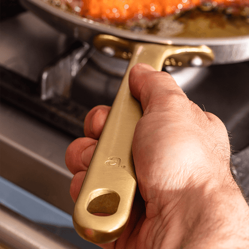La bonne poêle en inox, manche doré - 30 cm (Édition limitée) - Atma Kitchenware