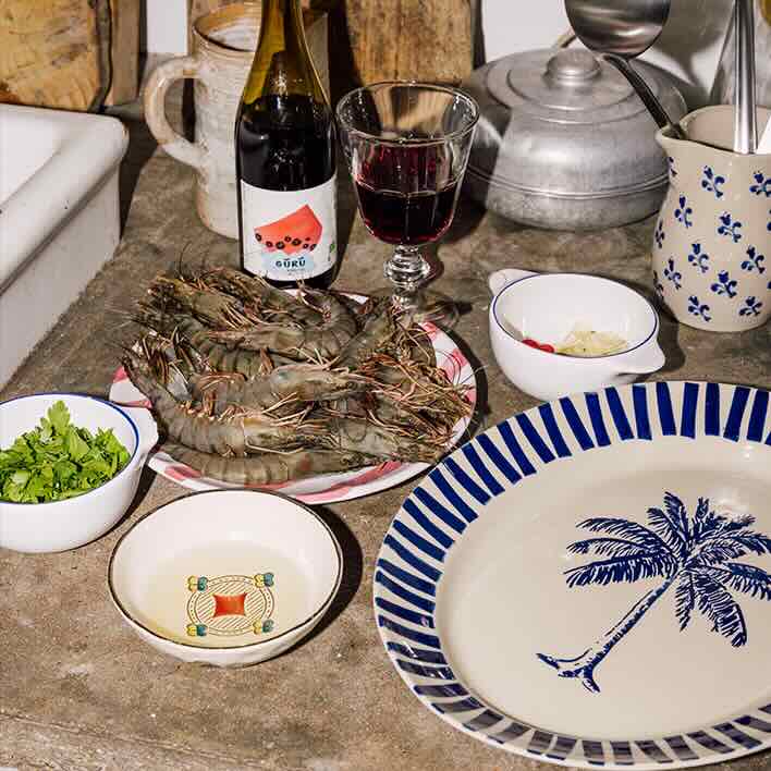 Le plat de présentation, en bleu nuit - Atma Kitchenware