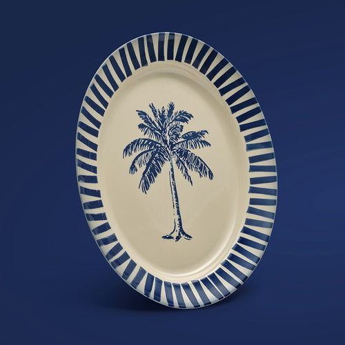 Le plat de présentation, en bleu nuit - Atma Kitchenware