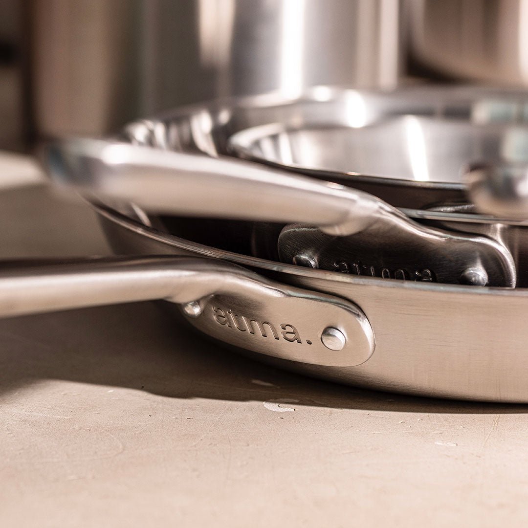 Bien choisir la dimension de sa poêle en inox - Atma Kitchenware