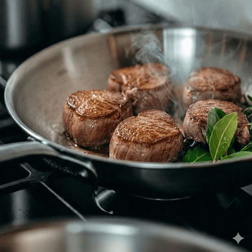 Filet mignon à la poêle : le secret d'une cuisson tendre - Atma Kitchenware
