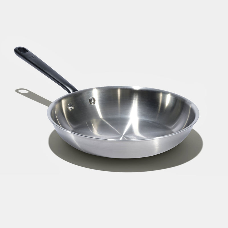 La bonne poêle en inox, manche noir - 30 cm - vue principale
