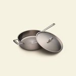Batterie de cuisine en inox, 7 pièces