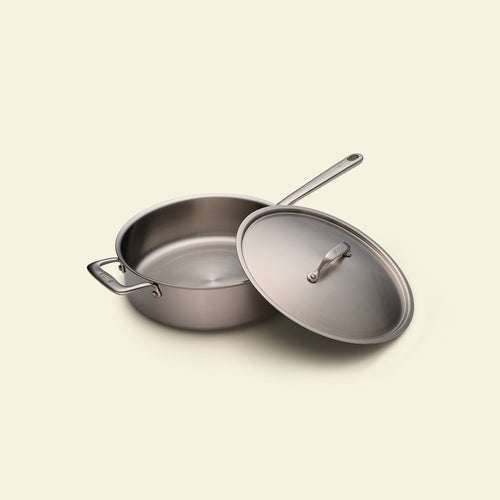 Batterie de cuisine en inox, 7 pièces