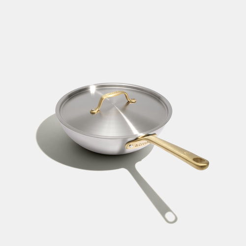 The Wok en inox, manche doré - 24 cm (Édition limitée)