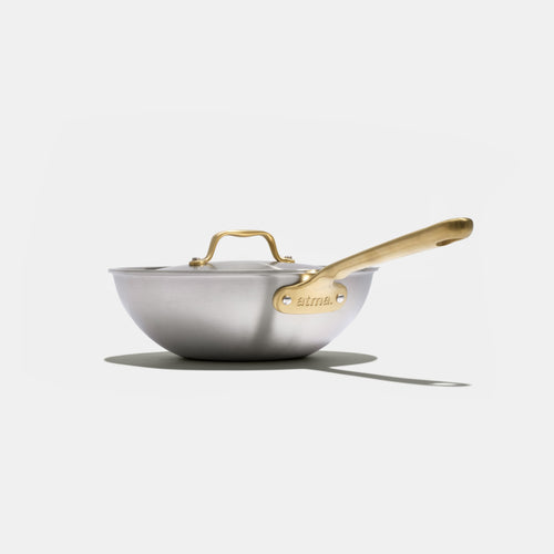 The Wok en inox, manche doré - 24 cm (Édition limitée)