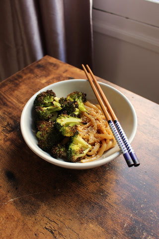 plat brocoli udon baguettes de thanh