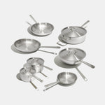 Batterie de cuisine en inox, 15 pièces - Atma Kitchenware