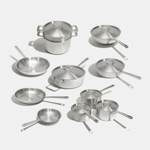 Batterie de cuisine en inox, 19 pièces - Atma Kitchenware