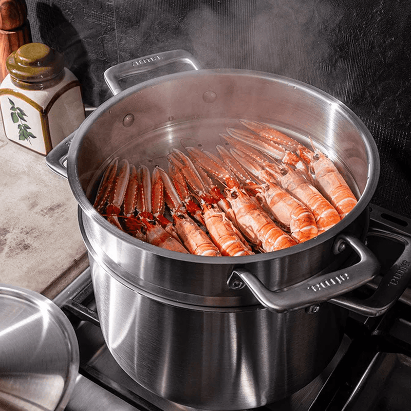 Batterie de cuisine en inox, 21 pièces - Atma Kitchenware