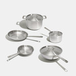 Batterie de cuisine en inox, 9 pièces - Atma Kitchenware