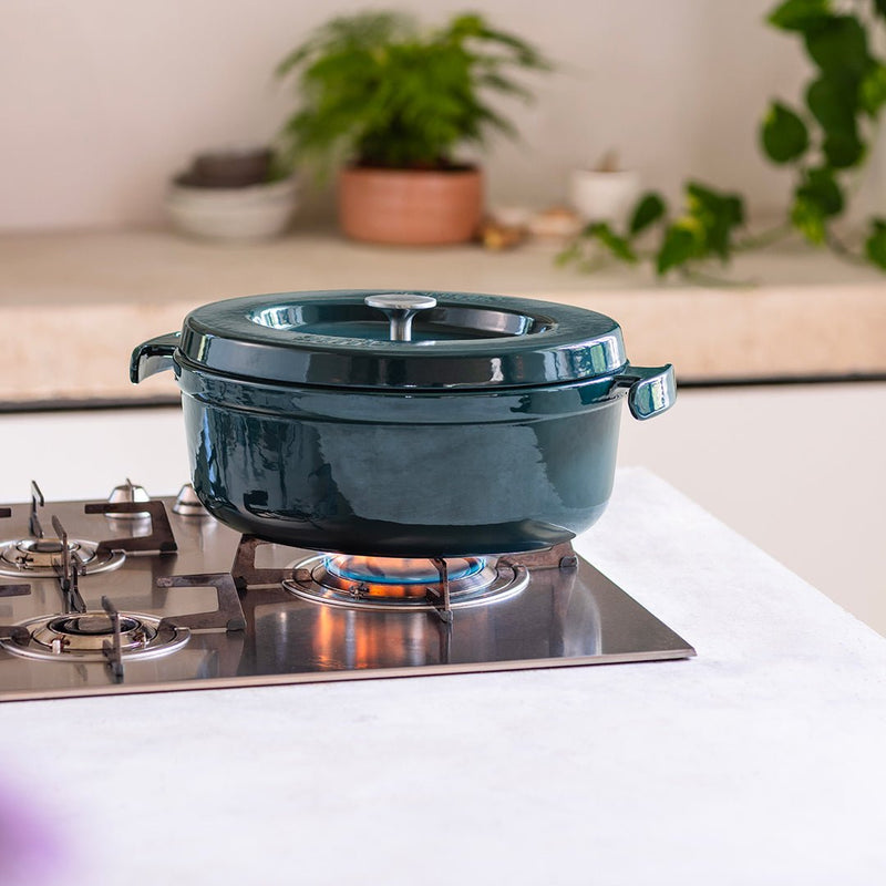 Batterie de cuisine en inox avec manches dorés, 21 pièces - Atma Kitchenware