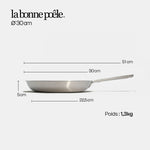La bonne poêle en inox - 30 cm - Stock - Atma Kitchenware