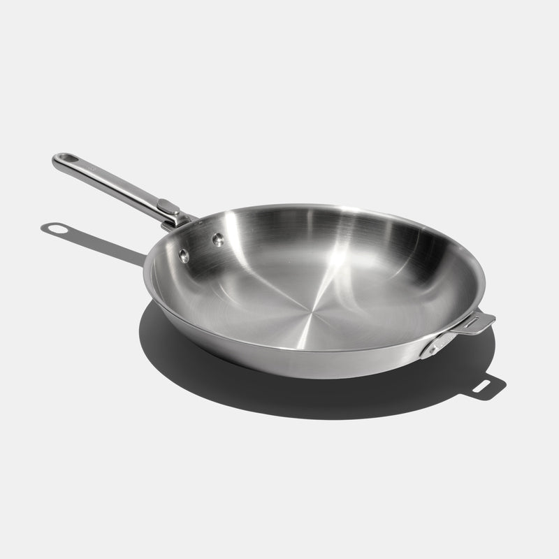 La bonne poêle en inox avec poignée amovible - 30 cm - Atma Kitchenware