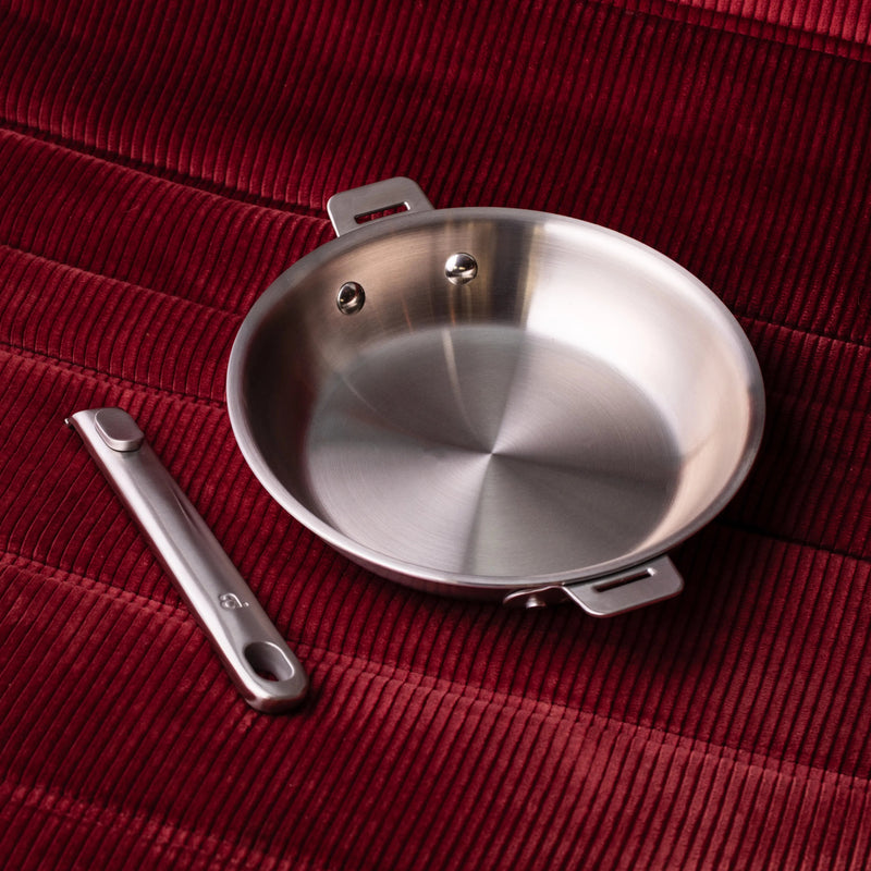 La bonne poêle en inox avec poignée amovible - 30 cm - Atma Kitchenware