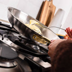 La bonne poêle en inox, manche doré - 26 cm (Édition limitée) - Atma Kitchenware