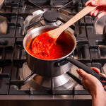 La casserole parfaite en inox, manche noir - 20 cm - Atma Kitchenware