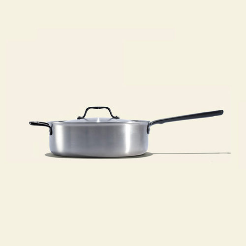 La sauteuse idéale en inox, manche noir - 26 cm - Atma Kitchenware