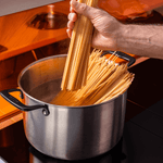 Le grand faitout en inox, poignées noires - 24 cm - Atma Kitchenware