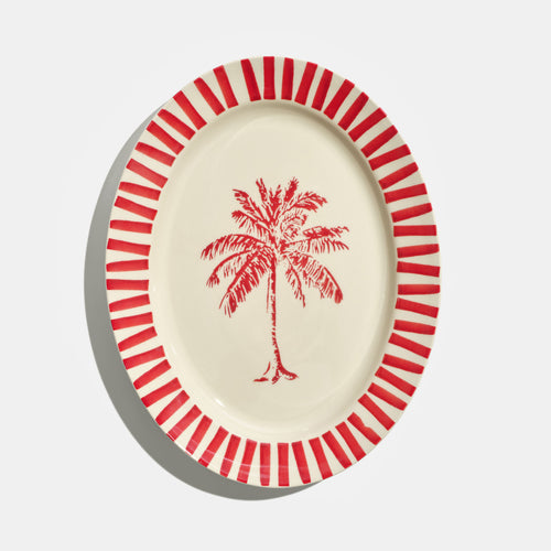 Le plat de présentation, en rouge carmin - Atma Kitchenware