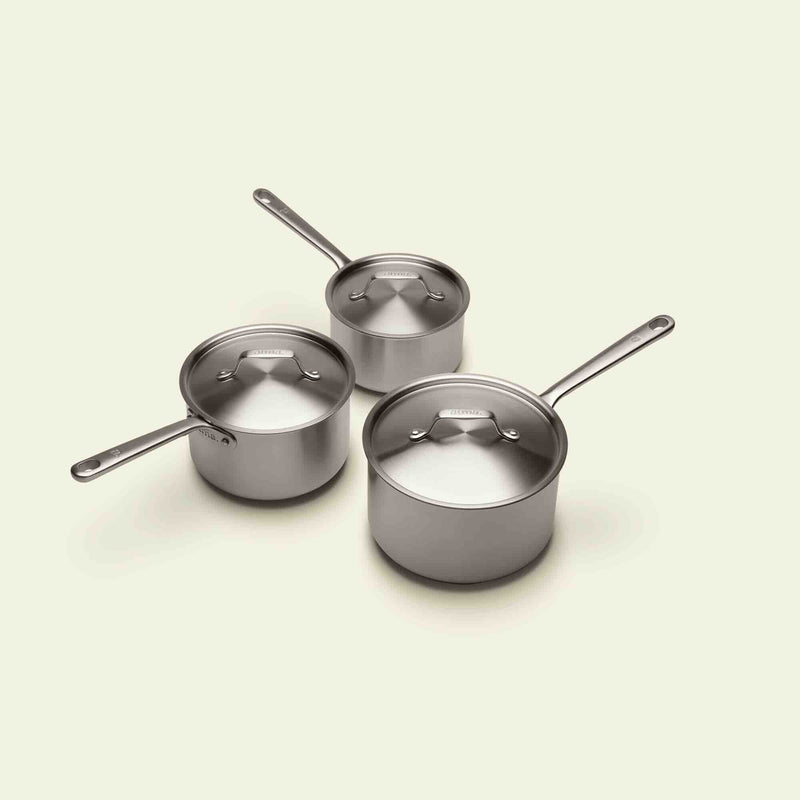 Le trio de casseroles parfaites en inox - Atma Kitchenware