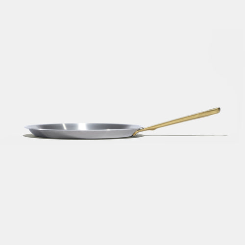 L'indispensable crêpière en inox, manche doré - Atma Kitchenware