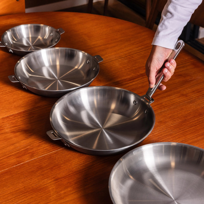 Pack Brigade - 3 poêles sans poignée amovible - Atma Kitchenware