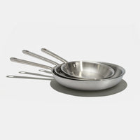Pack Brigade - set de 3 poêles en inox - Atma Kitchenware