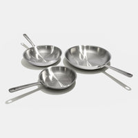 Pack Brigade - set de 3 poêles en inox - Atma Kitchenware