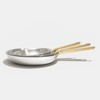 Pack Brigade - set de 3 poêles en inox avec manches dorés - Édition limitée - Atma Kitchenware