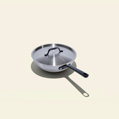 The Wok en inox, manche noir - 24 cm - Atma Kitchenware