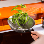 The Wok en inox, manche noir - 24 cm - Atma Kitchenware