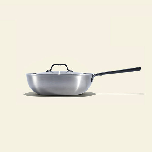The Wok en inox, manche noir - 28 cm - Atma Kitchenware
