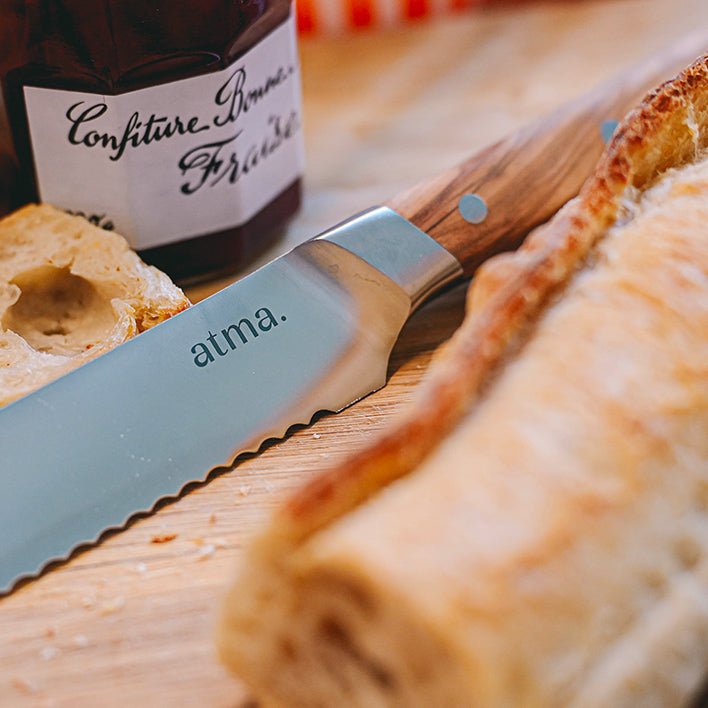 Petit couteau à pain classic bois lame cranté (1 modèle aléatoire)